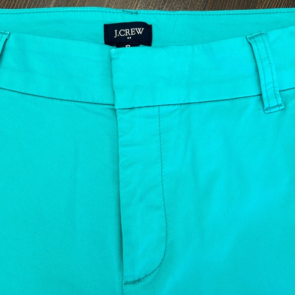 J.crew Factory 9" Frankie bermuda chino short Green AL569 Size 8. NWOT - Picture 9 of 16